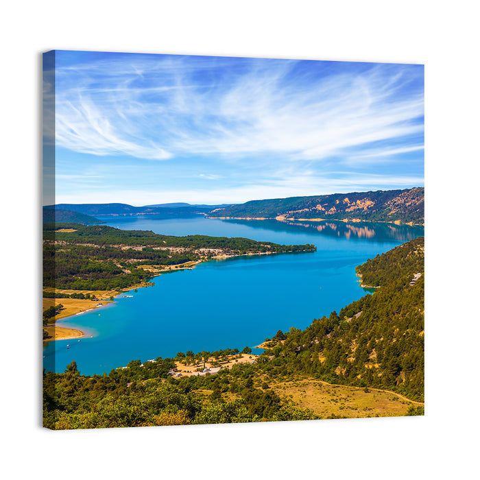 Lac De Sainte-croix, Verdon Gorge Wall Art as a canvas print