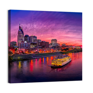 Scenic Nashville Skyline Wall Art