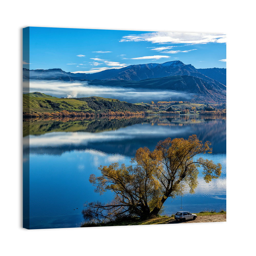 Lake Hayes Autumn Reflection Wall Art