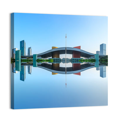Shenzhen City At Sunrise Wall Art