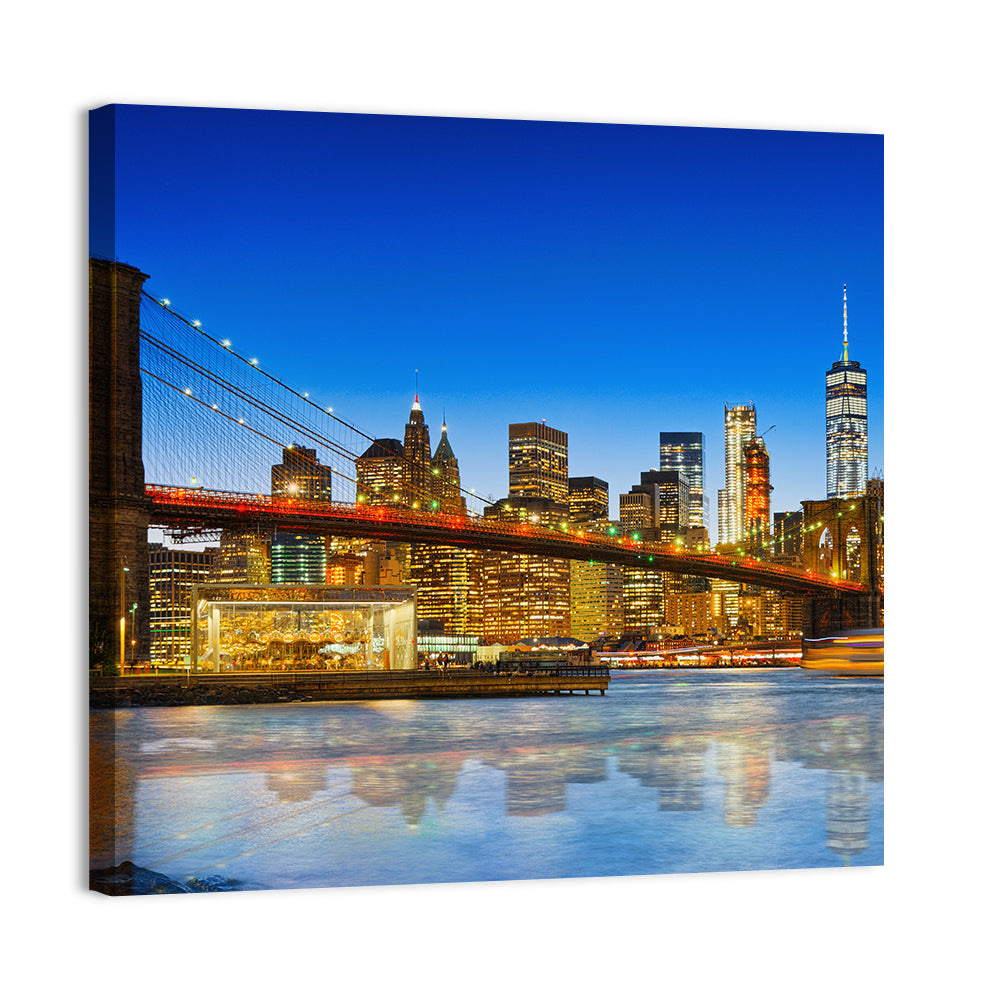 Lower Manhattan & Brooklyn Bridge Wall Art