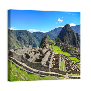 Machu Picchu In Peruvian Andes Mountains Wall Art