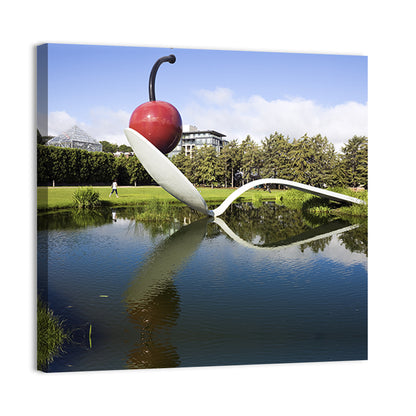 Spoonbridge In Minneapolis Sculpture Garden Wall Art