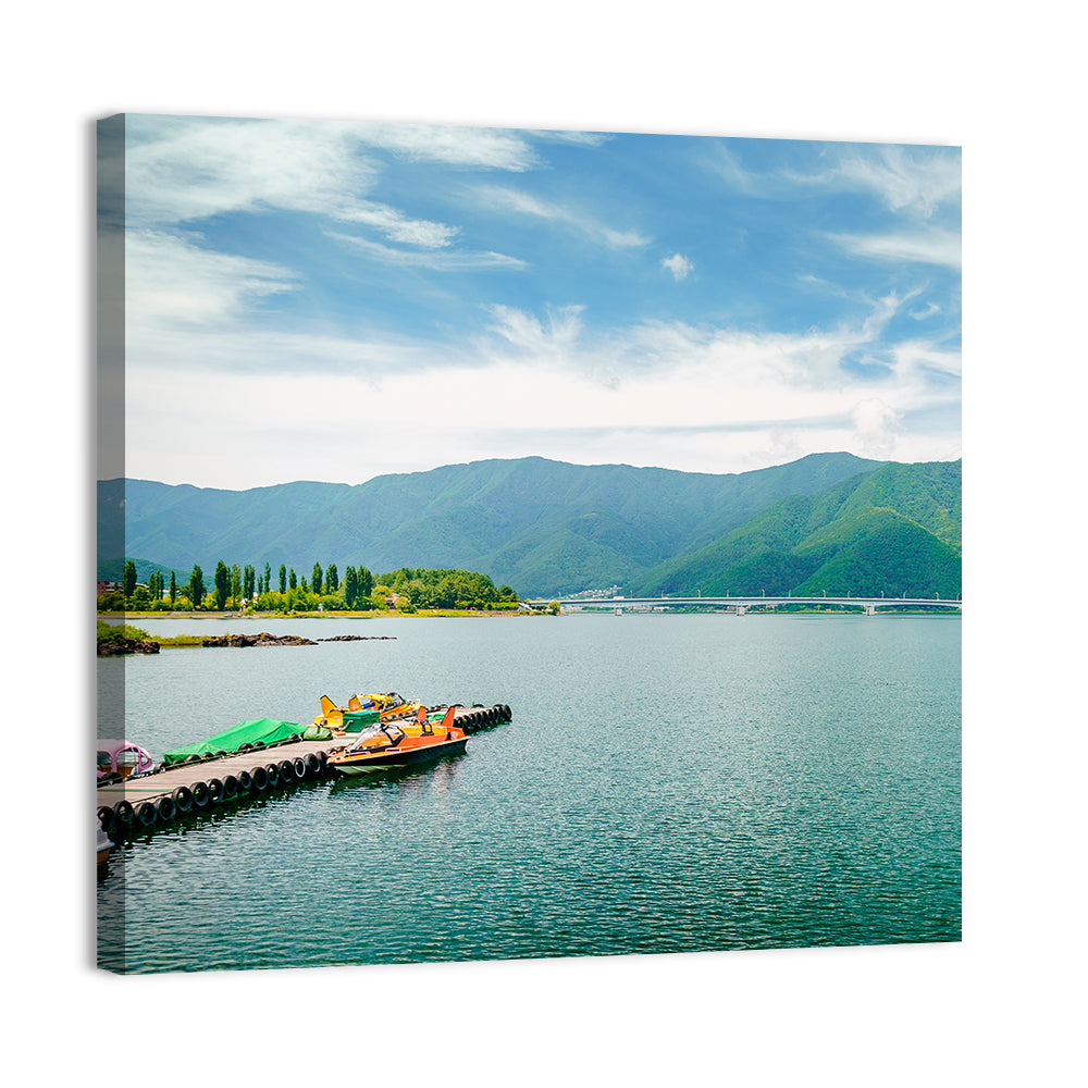 Lake Kawaguchi Mountain View Wall Art