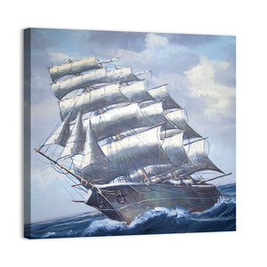 Antique Sail Ship Artwork Wall Art