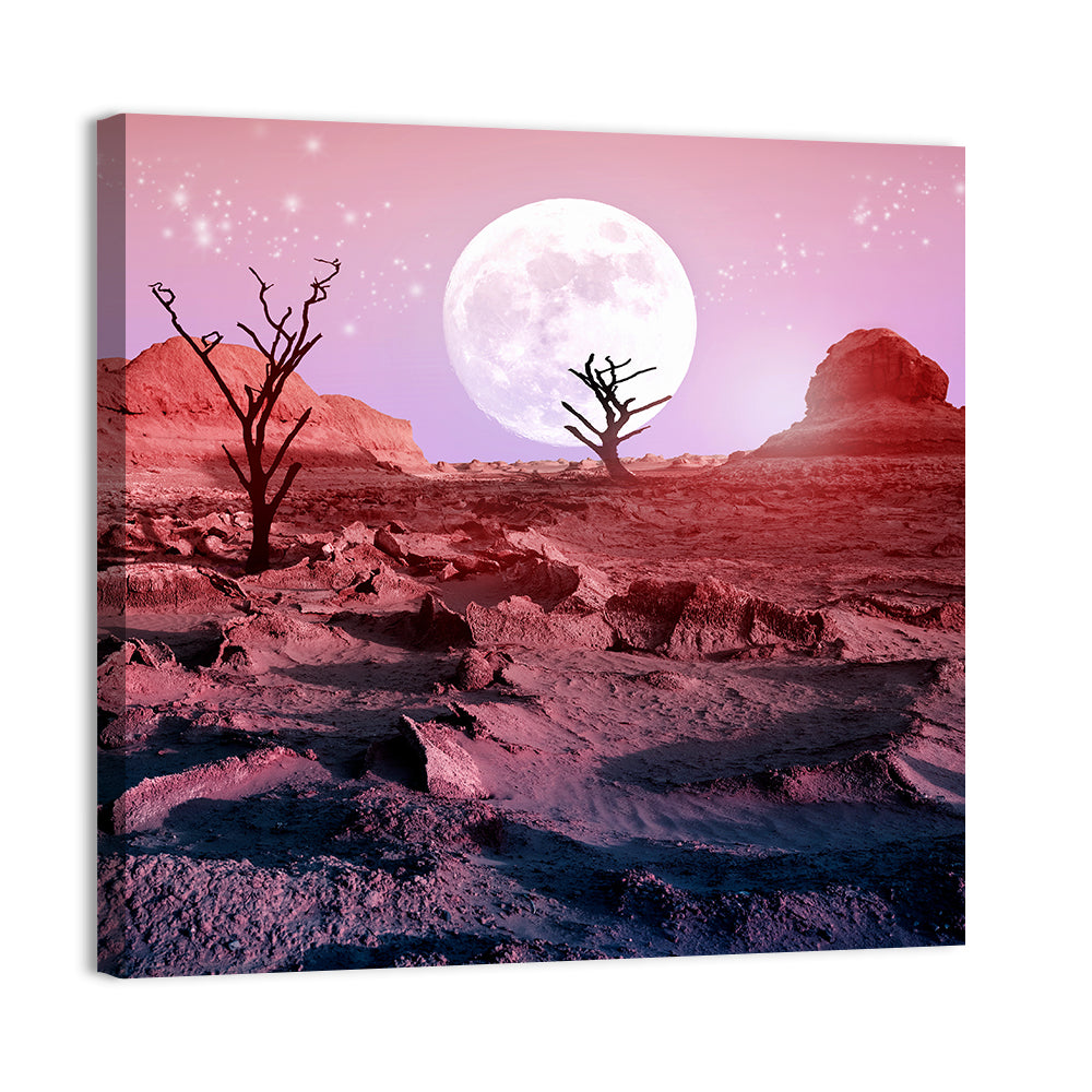Dry Trees In The Desert Wall Art