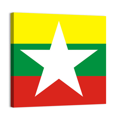 Flag Of Myanmar Wall Art