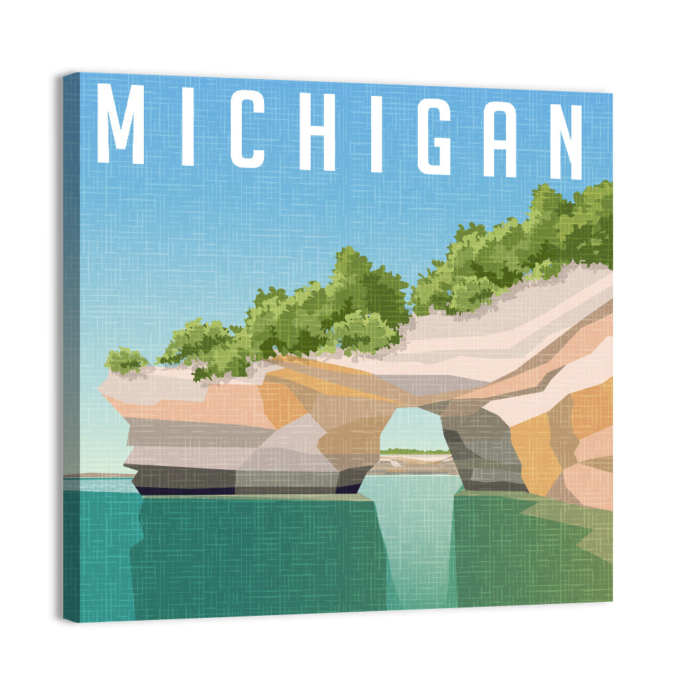 Chapel Rock Michigan Wall Art