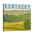 Kentucky Rolling Hills Illustration Wall Art