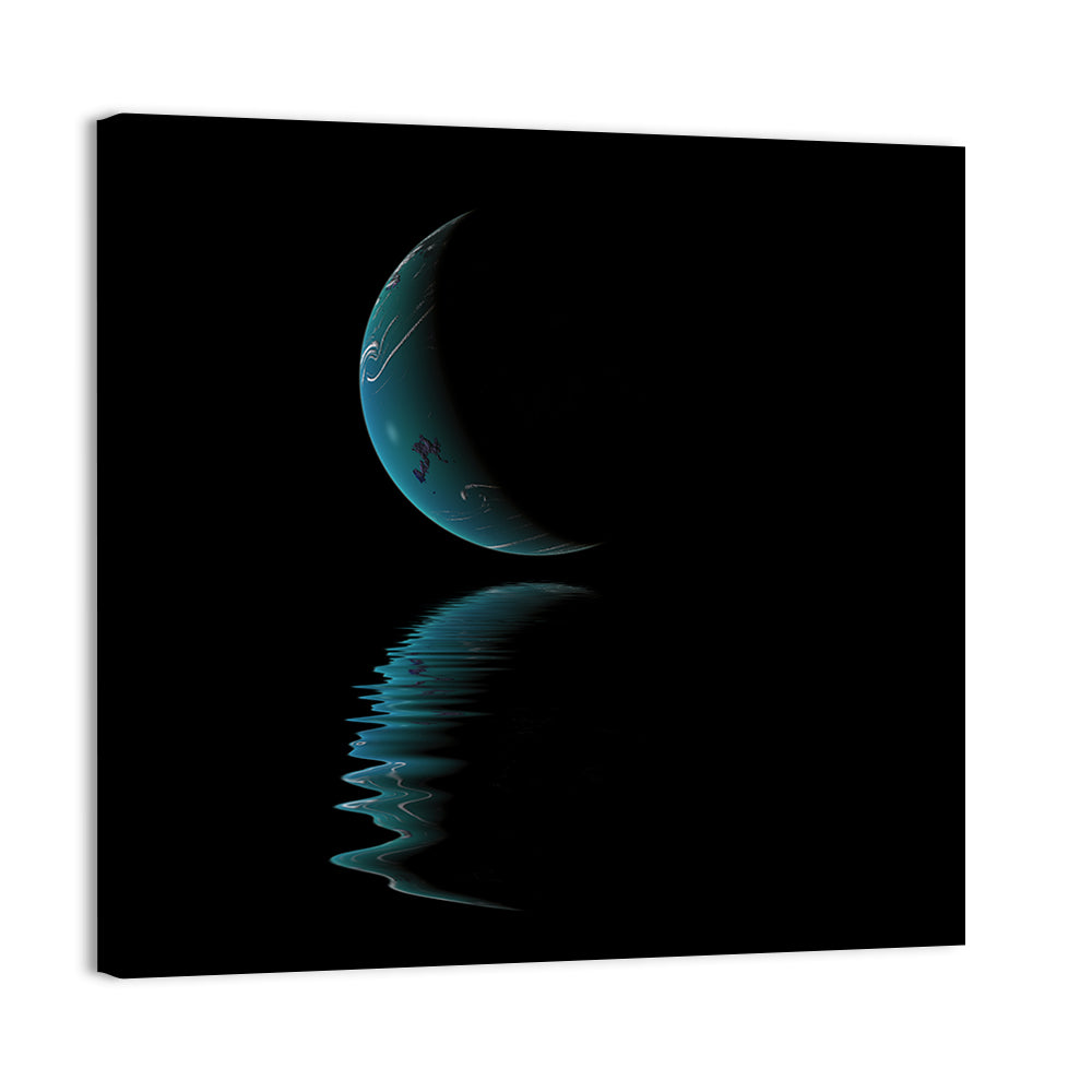 Surreal Planet Wall Art, canvas print, square