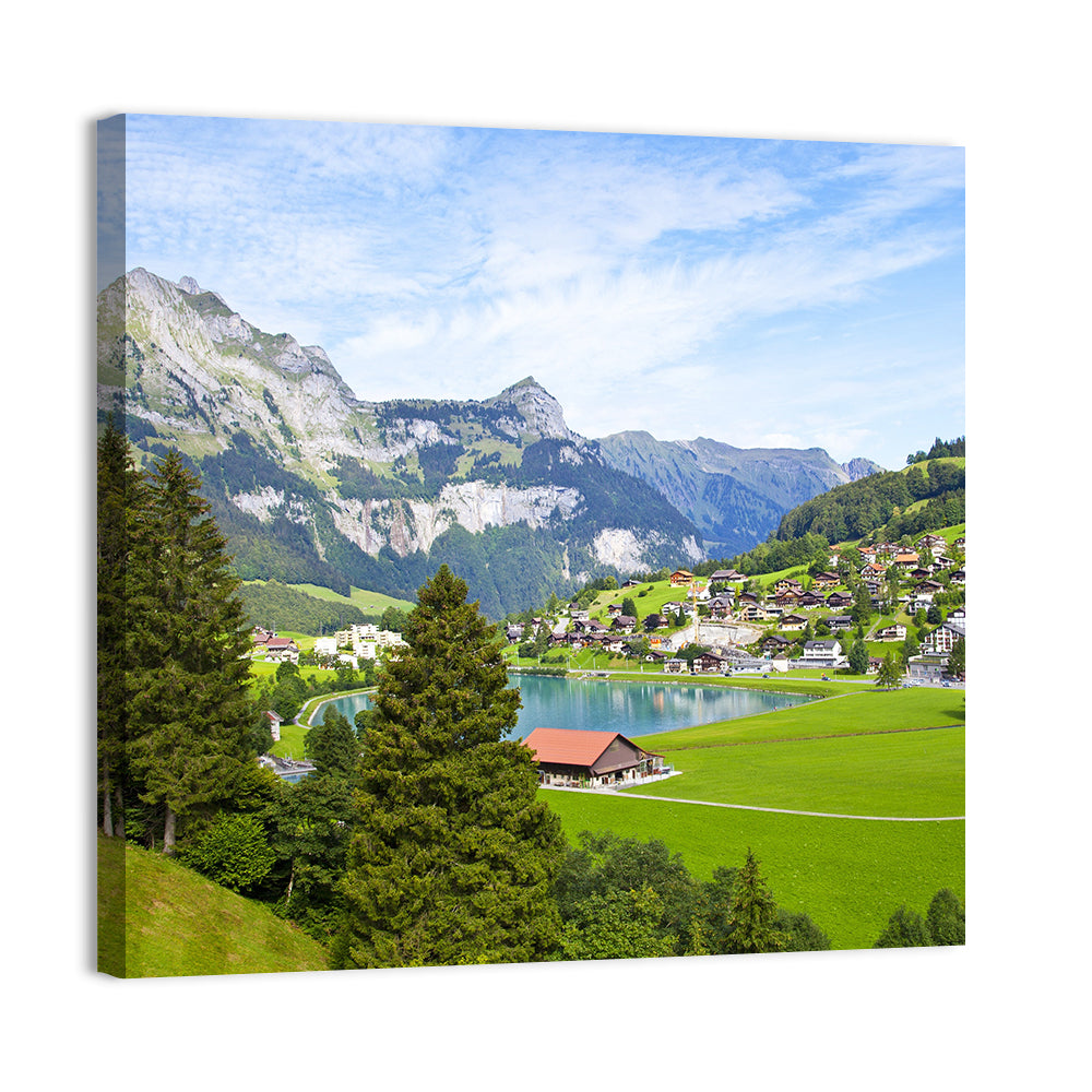 Engelberg Village In Switzerland Wall Art