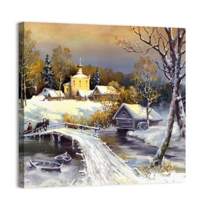 Winter Village Wall Art