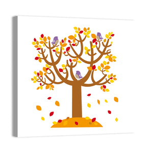 Autumn Tree Illustration Wall Art