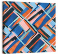 Watercolor Diagonal Grid Wall Art