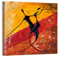 Passionate African Dance Illustration Wall Art