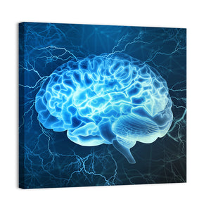 Electrical Activity Of Human Brain Wall Art