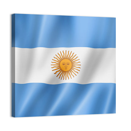 Waving Flag Of Argentina Wall Art