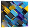 Isometric Brick Layers Wall Art