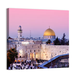 Dome Of The Rock & Western Wall Jerusalem Wall Art