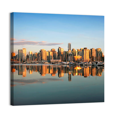 Vancouver Downtown Skyline Wall Art