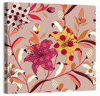 Polka Dot Lily Pattern Wall Art