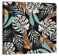 Monstera and Palm Leaves Pattern Wall Art