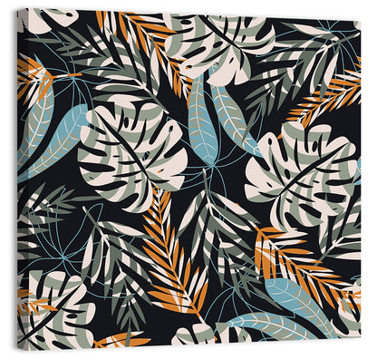 Tropical Leaves Pattern Wall Art