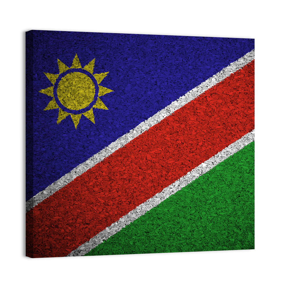 Namibian Flag Graphic Wall Art