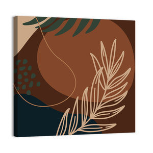 Geometric Palm Leaf Wall Art