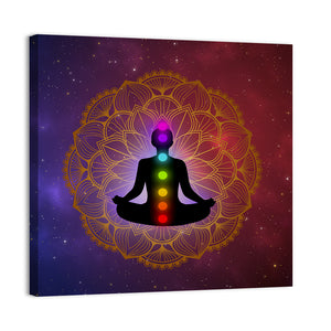 Meditation Man Abstract Wall Art