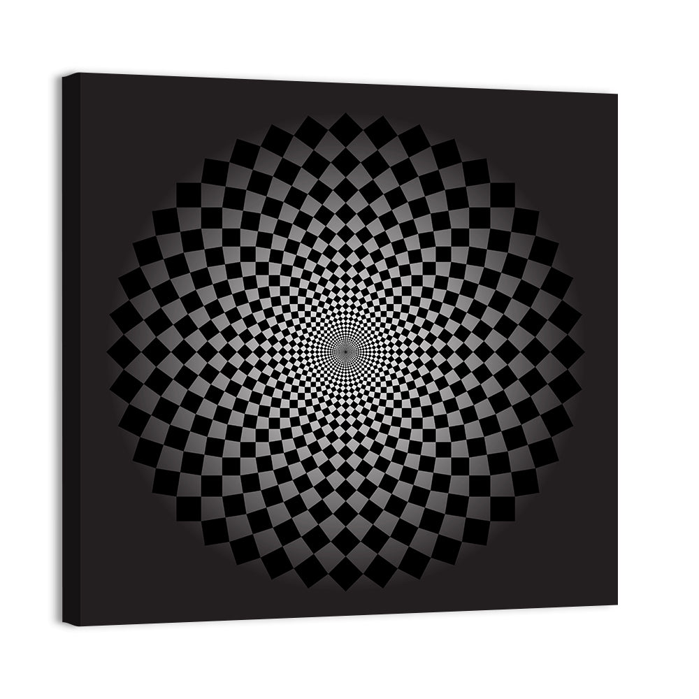 Optical Illusion Illustration Wall Art