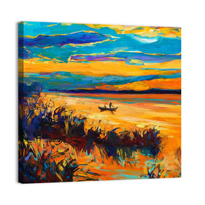 Lake Sunset Artwork Wall Art