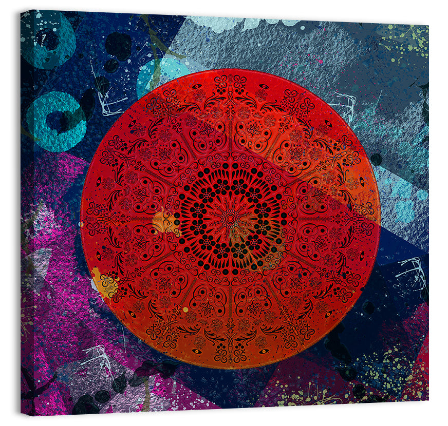 Vibrant Mandala Design Wall Art
