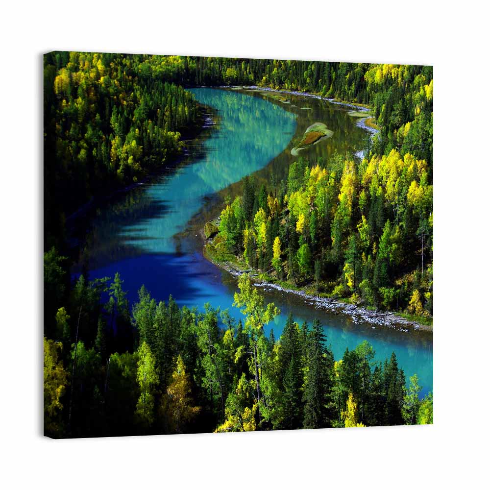 Moon Bay at Kanak Lake Wall Art