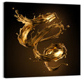 Liquid Gold Spiral Wall Art