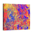 Vibrant Marbled Swirl Abstract Wall Art