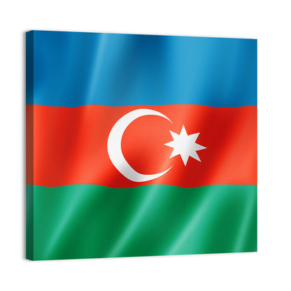 Flag Of Azerbaijan Wall Art