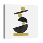 Balanced Geometric Stack Wall Art