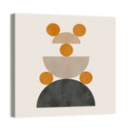 Stacked Geometric Shapes Wall Art