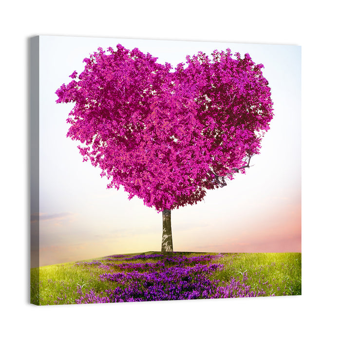 Tree of Love Wall Art as a canvas print