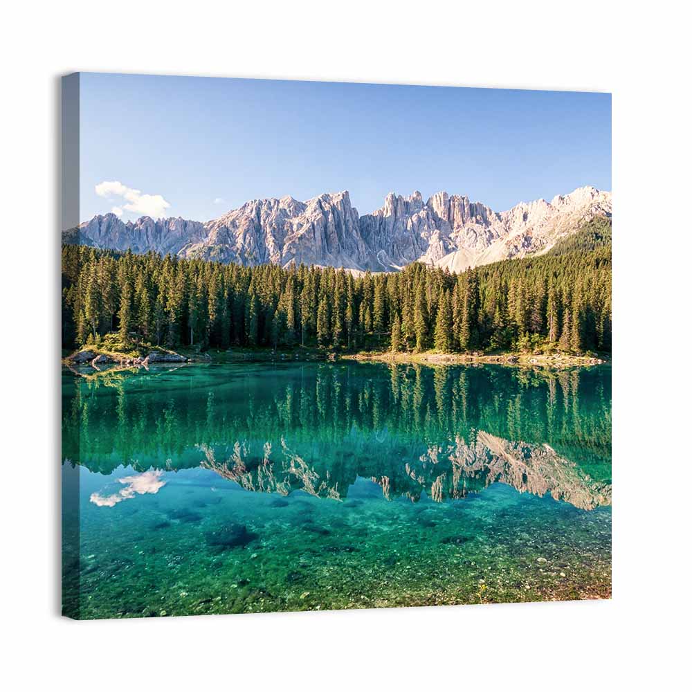 Karer Lake in the Dolomites Wall Art