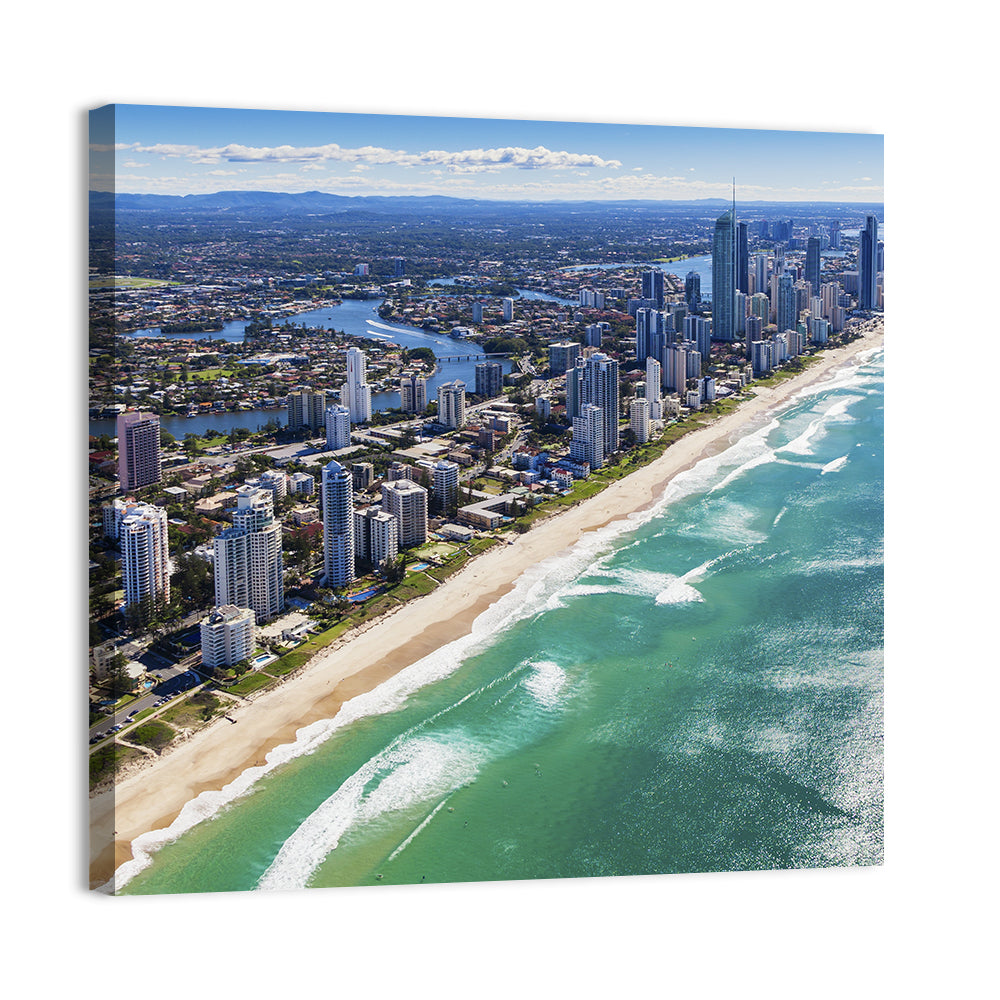 Gold Coast Surfers Paradise Skyline Wall Art