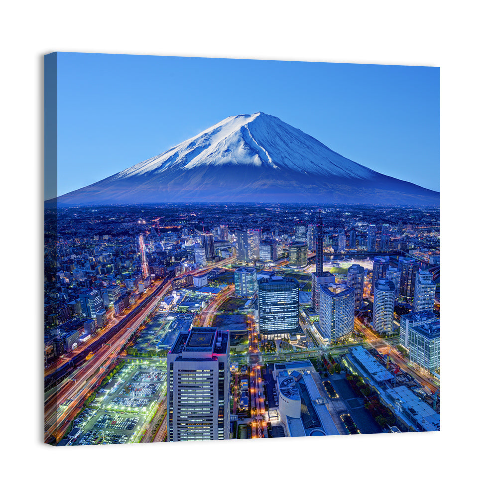 Mount Fuji Above Fujinomiya Skyline Wall Art