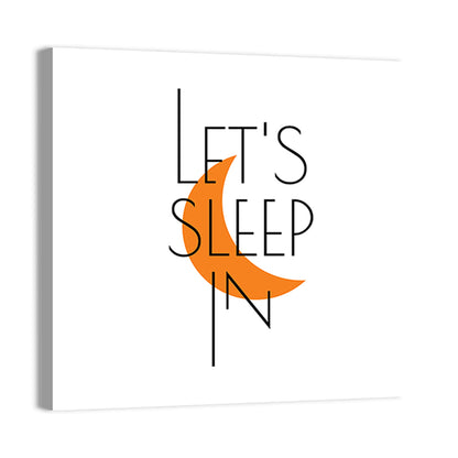 Let’s Step in Crescent Moon Quote Wall Art