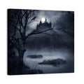 Moonlit Castle Over a Swamp Wall Art