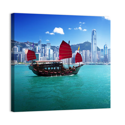 Harbour In Hong Kong Wall Art