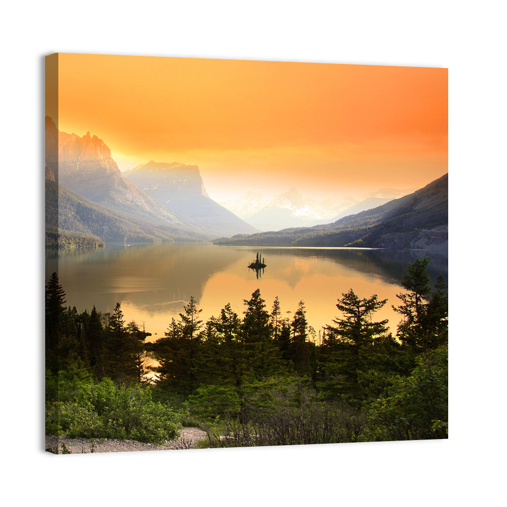 Saint Mary Lake, Wild Goose Island Wall Art