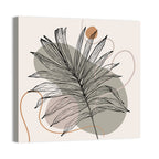 Tropical Palm Leaf Silhouette Wall Art