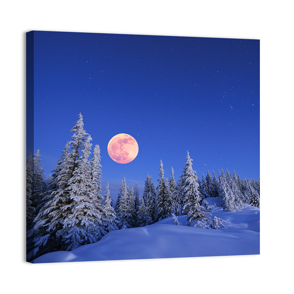 Moonlit Carpathian Mountains, Ukraine Wall Art