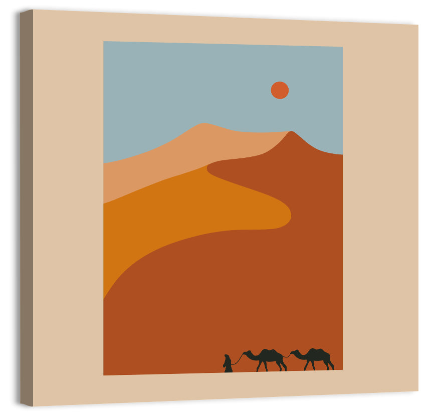 Desert Minimal Ii Wall Art, canvas print, square